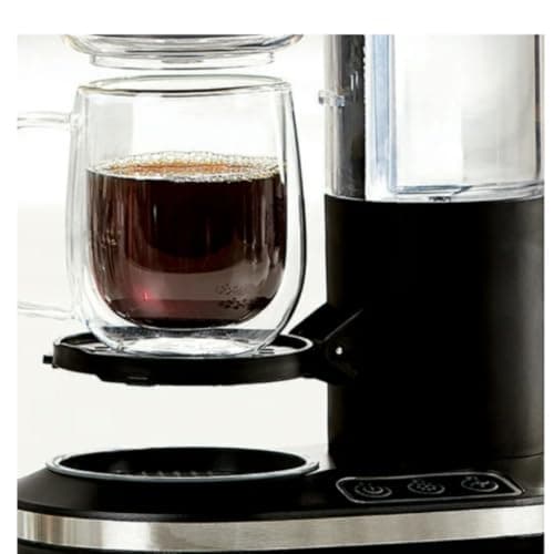 Grind and Brew Single-Serve Coffee Maker with Built-In Grinder – Adjustable Cup Sizes 6–16 oz – Compact Drip Brewer for Whole Beans or Ground Coffee – Reusable Filter, Small Kitchen & Travel Use