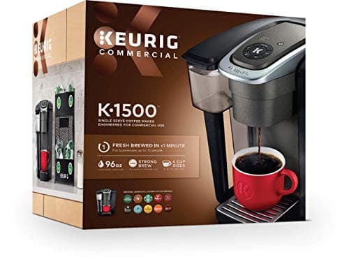 Keurig K-1500 Commercial Coffee Maker,Black 12.4" x 10.3" x 12.1"