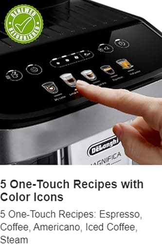 De'Longhi Magnifica Evo Espresso Machine with Automatic Frother, 5 Recipes, ECAM29063SB (Renewed)