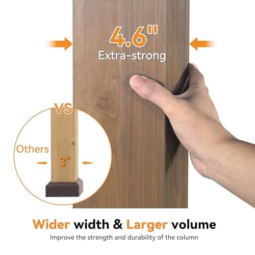 Modern Shade Supreme Cedar Wood Gazebo 12' x 20' with Hardtop Slope Roof, Wooden Grill Gazebo with Durable and Rot-Resistant, Supports Snow Loads and High Wind Speeds, Ideal for Backyard, Deck, Garden