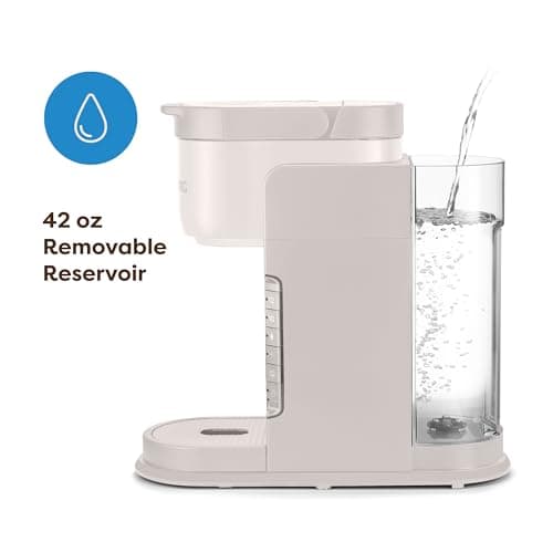 Keurig K-Express Single Serve K-Cup Pod Coffee Maker, 3 Brew Sizes, Strong Button Feature, 42oz Removable Reservoir, Warm Stone