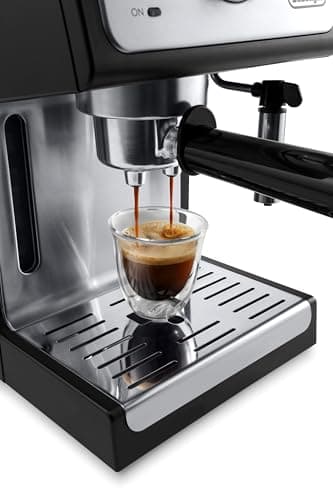 De'Longhi 15-Bar Pump Espresso Machine with Milk Frother & Temperature Control - Compact Home Barista Coffee Maker for Espresso, Latte, Cappuccino & Iced Coffee, Easy to Clean Design