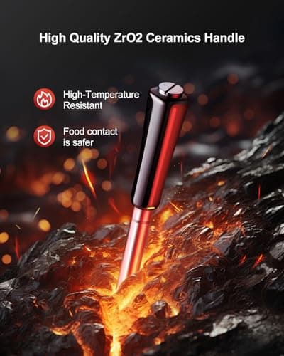 500ft Bluetooth Wireless Meat Thermometer for Smoker, Fitflavor Digital Grill Meat Thermometer Wireless for Grilling BBQ Cooking Oven Rotisserie, Rechargeable Battery, IP67 Waterproof (FNT11-4)