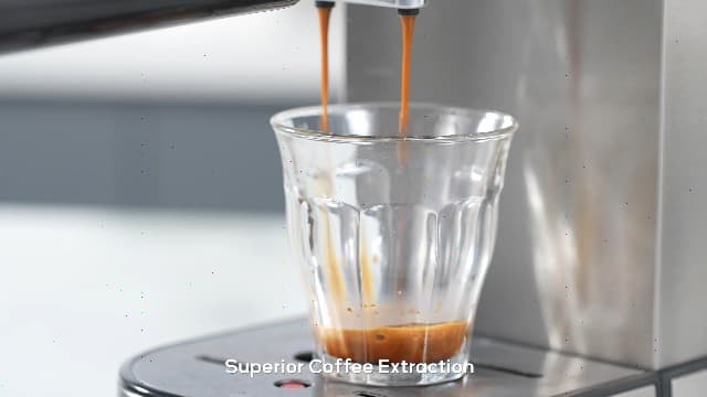 UDI Espresso Machine with Milk Frother, 20 Bar High Pressure Professional Espresso Maker Automatic, Compact Stainless Steel Coffee Machine for Cappuccino, Latte, Silver