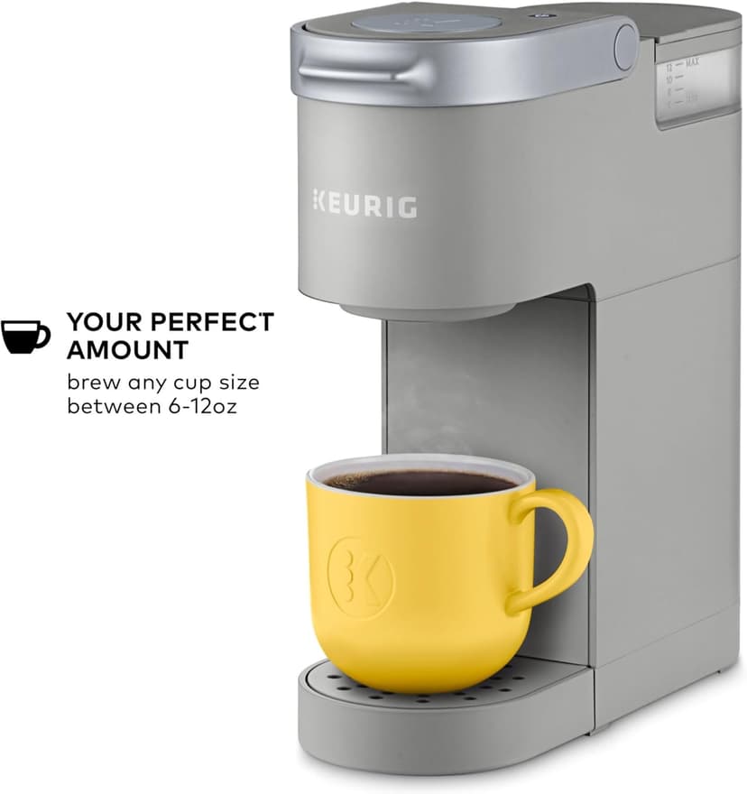 Keurig K-Mini Single Serve K-Cup Pod Coffee Maker, 6 to 12oz Brew size, with Cord Storage, Perfect for Small Spaces, Studio Gray