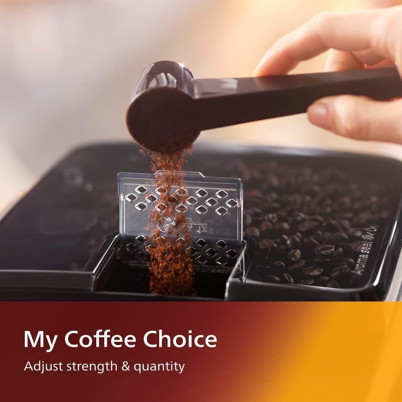 Philips 3200 Series Fully Automatic Espresso Ice Coffee Machine w/ LatteGo, EP3241/74, Black (Renewed)