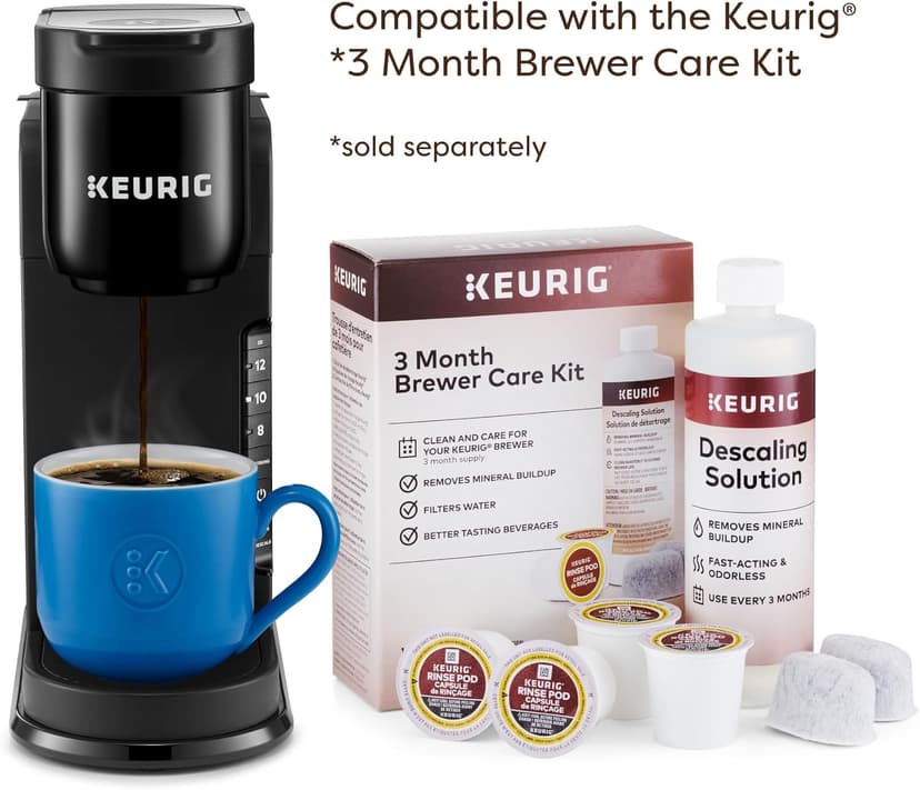 Keurig K-Express Single Serve K-Cup Pod Coffee Maker, 3 Brew Sizes, Strong Button Feature, 42oz Removable Reservoir, Black