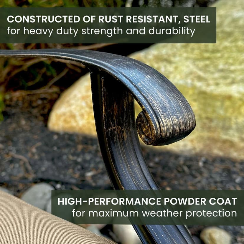 Hanover Traditions 11-Piece Outdoor Dining Set with 60" x 84" Cast-Top Aluminum Table, 6 Dining Chairs, and 4 Swivel Rockers with Thick Foam Cushions