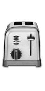 Cuisinart CPT-620 2-Slice Custom Select Toaster, Stainless Steel