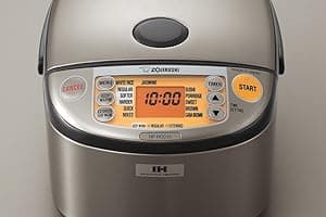 Zojirushi NP-HCC10XH Induction Heating System Rice Cooker and Warmer, 1 L, Stainless Dark Gray