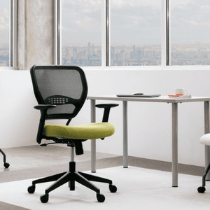 SPACE Air Grid Mid-Back Swivel Chair, Black, 20-1/2 x 19-1/2 x 42h