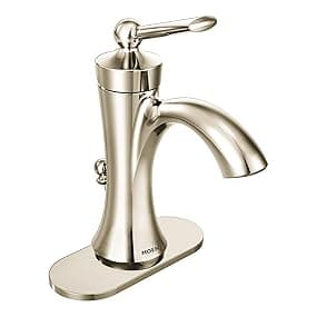Moen 4500ORB Wynford One Handle Single Hole Traditional Bathroom Faucet, Oil-Rubbed Bronze