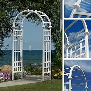 Athens 39"W x 81"H Vinyl Arbor