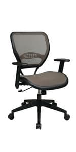 SPACE Air Grid Mid-Back Swivel Chair, Black, 20-1/2 x 19-1/2 x 42h