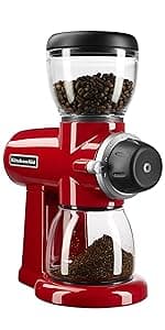 KitchenAid KCG0702CS Burr Coffee Grinder, Contour Silver