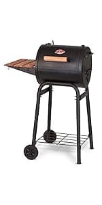 Char-Griller® Grillin' Pro 3-Burner Propane Gas Grill in Black with 40,800 BTU, Cast Iron Grates and Warming Racks, 630 Cooking Square Inches, Model E3001