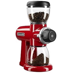 KitchenAid KCG0702CS Burr Coffee Grinder, Contour Silver