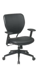 SPACE Air Grid Mid-Back Swivel Chair, Black, 20-1/2 x 19-1/2 x 42h