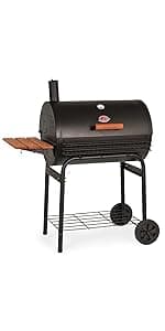 Char-Griller® Grillin' Pro 3-Burner Propane Gas Grill in Black with 40,800 BTU, Cast Iron Grates and Warming Racks, 630 Cooking Square Inches, Model E3001