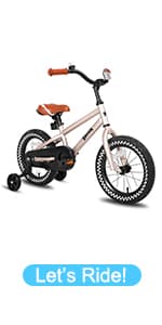 JOYSTAR Whizz Kids Bike 12 14 16 18 Inch Kids' Bicycle for Toddler and Kids Ages 2-9 Years Old, BMX Style Boys Bike with Training Wheels, Children Bicycles, Multiple Colors
