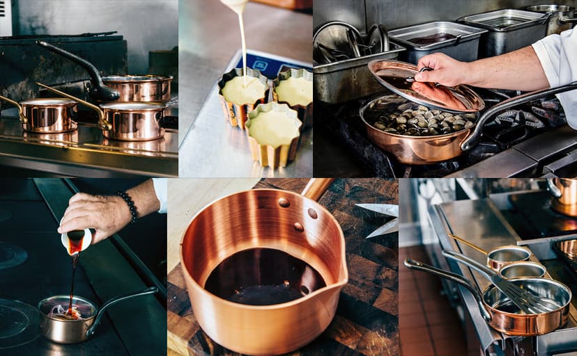 Matfer Bourgeat Copper Cookware Set, Set of 8