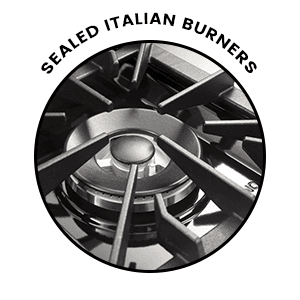 FORNO Galiano Dual Fuel 36" Inch. Freestanding Range 6 Sealed Brass Burners Cooktop - 5.36 Cu. Ft. Convection Electric Oven - Stainless Steel Stove Range Heavy Duty Cast Iron Grates