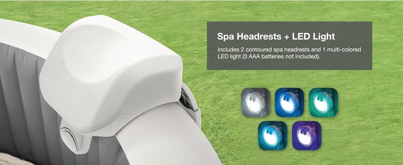 Intex PureSpa Plus 6 Person Portable Inflatable Round Hot Tub Spa with 170 Jets - Outdoor Blow-Up Hot Tub with Pump, Filter, Cover, and Dispenser Ball