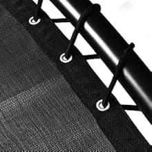 Giantex Hanging Chaise Lounger Chair, Arc Stand Porch Swing Chair w/Canopy, Cushion Built-in Pillow, Outdoor Freestanding Swing Hammock Chair for Patio Poolside Backyard Garden (Orange)