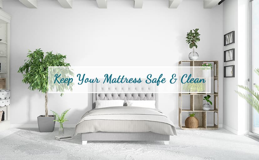 PlushDeluxe Premium Bamboo Mattress Protector – Queen Size, Waterproof, & Ultra Soft Breathable Noiseless Washable Bed Mattress Cover for Comfort & Protection - White