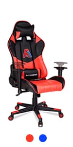 Gaming Chair High Back Ergonomic Computer Racing Chair Adjustable Office Chair with Footrest, Lumbar Support Swivel Chair - Upgraded Version BlackPurple