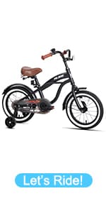 JOYSTAR Whizz Kids Bike 12 14 16 18 Inch Kids' Bicycle for Toddler and Kids Ages 2-9 Years Old, BMX Style Boys Bike with Training Wheels, Children Bicycles, Multiple Colors