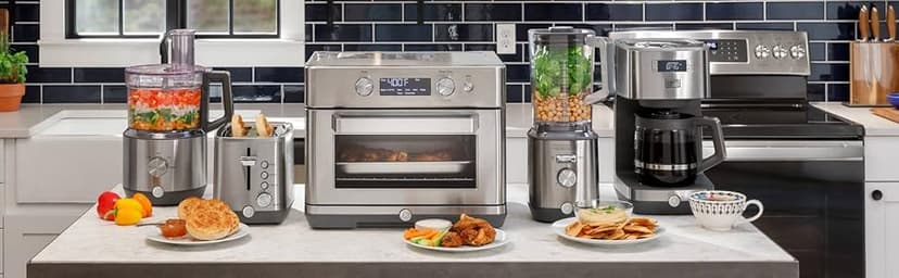 GE 2 Slice Stainless Steel Toaster, Extra Wide Slots for Toasting Bagels, Breads, Waffles & More, 7 Adjustable Shade Settings, Removable Crumb Tray, Countertop Kitchen Essentials, 850 Watts