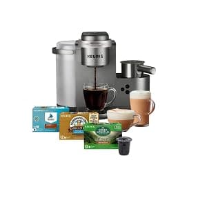 Keurig K-Cafe C Single Serve K-Cup Pod C Latte and Cappuccino Maker, 12, Nickel