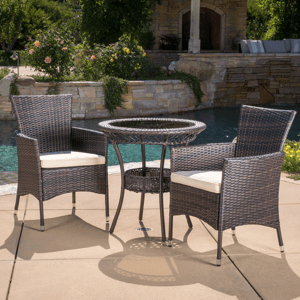 Christopher Knight Home 298192 Spanish Bay Acacia Wood Outdoor Dining Table | Perfect for Patio | with Teak Finis, Brown