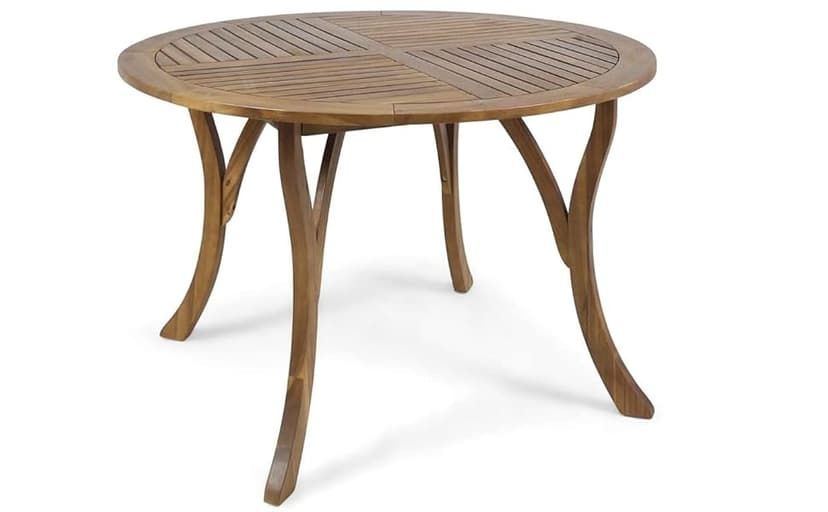 Christopher Knight Home Adn Outdoor 47" Round Acacia Wood Dining Table, Teak