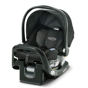 Graco SnugRide SnugFit Infant Car Seat with Simply Safe Adjust Harness System, Baby Car Seat with Anti Rebound Bar, Gotham