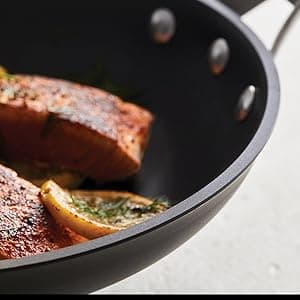 Calphalon Signature Hard-Anodized Nonstick Wok, 12", Flat-Bottom, Oven-Safe, PFOA-Free, Black