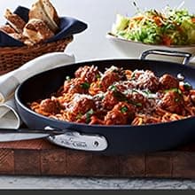 All-Clad HA1 Hard Anodized Non Stick Fry Pan Set 2 Piece, 8, 10 Inch, Induction, Oven Broiler Safe 500F, Pots and Pans Set, Kitchen Frying Pans, Skillets, Premium Cookware, Home, Dishwasher Safe Black