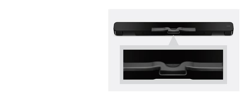 Sony S100F 2.0ch Soundbar with Bass Reflex Speaker, Integrated Tweeter and Bluetooth, (HTS100F), easy setup, compact, home office use with clear sound black