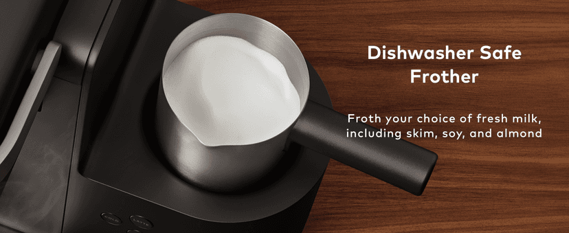 Keurig K-Cafe Single-Serve K-Cup Coffee Maker, Latte Maker and Cappuccino Maker, Comes with Dishwasher Safe Milk Frother, Coffee Shot Capability, Compatible with all Keurig K-Cup Pods, Dark Charcoal