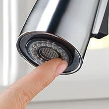 Delta Boyd Brushed Gold Kitchen Faucet with Pull Down Sprayer and Soap Dispenser, Modern Single Hole Kitchen Sink Faucet, Single Handle, Champagne Bronze 19893Z-CZSD-DST