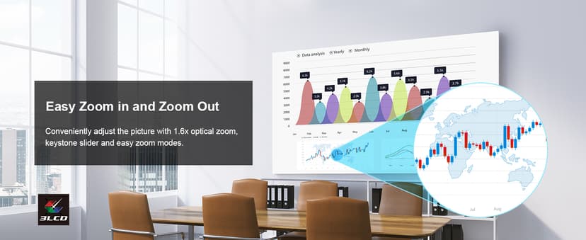 Epson Pro EX9240 3-Chip 3LCD Full HD 1080p Wireless Projector, 4,000 Lumens Color Brightness, 4,000 Lumens White Brightness, Miracast, 2 HDMI Ports, Built-in Speaker, 16,000:1 Contrast Ratio