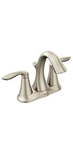 Moen Belfield Chrome Two-Handle 8-Inch Widespread Bathroom Faucet Trim Kit, Valve Required, T6405