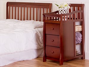 Dream On Me 5 in 1 Brody Convertible Crib With Changing Table, Converts From Crib to Toddler Bed, Day Bed and Kids Sofa and Full Size Bed, JPMA Certified Baby Crib