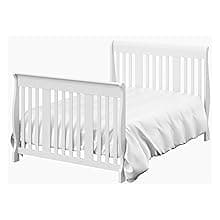 Storkcraft Portofino 5-in-1 Convertible Crib and Changer (Espresso) – Crib and Changing -Table Combo with 3 Drawers, Includes Baby Changing Pad, Converts to Full-Size Bed