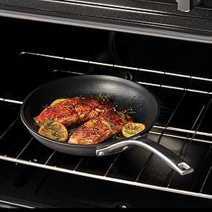 Calphalon Signature Hard-Anodized Nonstick Wok, 12", Flat-Bottom, Oven-Safe, PFOA-Free, Black