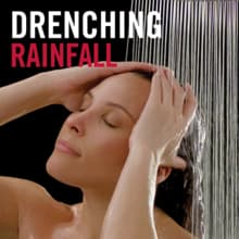 Delta Matte Black Round Rain Shower Head, 12 Inch Metal Large Shower Head Rainfall, Overhead Rain Showerhead, 2.5 GPM Flow Rate, Matte Black 52158-BL25