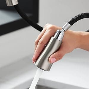 KOHLER 22972-2MB Crue Pull Down Kitchen Faucet, Pull-Down Sprayer, Vibrant Brushed Moderne Brass