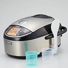 Zojirushi NP-NWC10XB 5.5-Cup Pressure Induction Heating Rice Cooker and Warmer (Stainless Black)