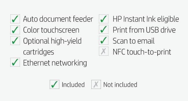 HP OfficeJet Pro 6978 All-in-One Wireless Color Printer, HP Instant Ink, Works with Alexa (T0F29A)